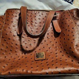 Dooney & Bourke Ostrich leather bag and wallet